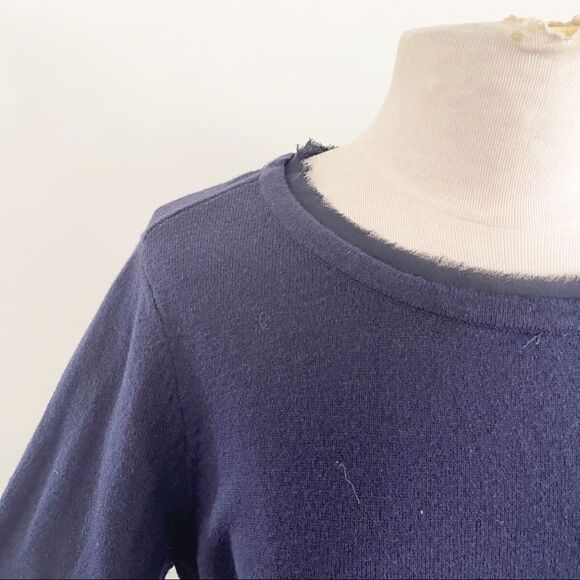 Soft Surroundings Navy Sweater Pull Over Medium - Picture 6 of 9